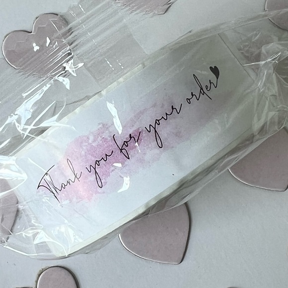 250 Thank You for Your Order Stickers 1”x3” - Picture 2 of 4